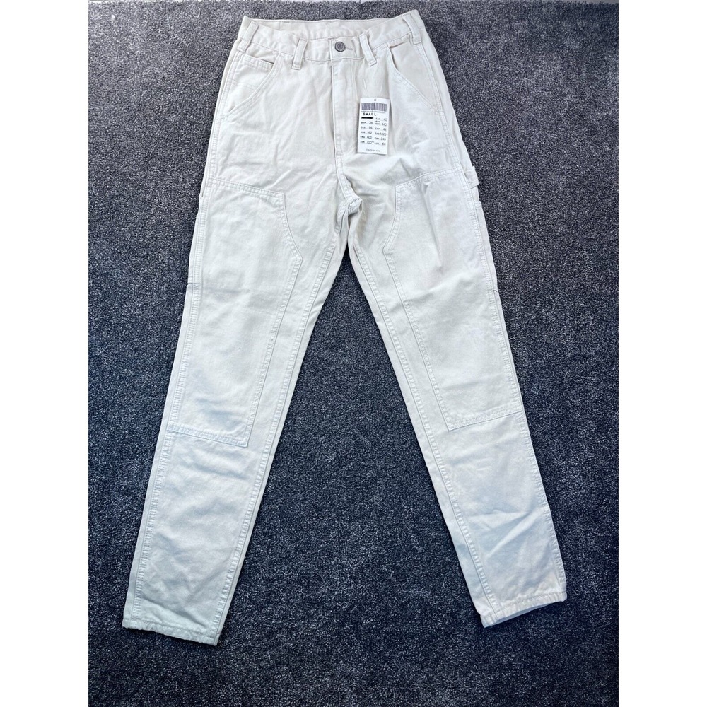 John Galt Jeans‎ Womens Small Big Front Pocket 27" Inseam High Rise Cream NWT